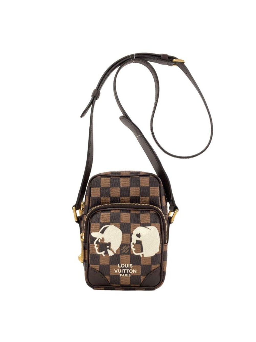 Louis Vuitton Amazon Damier Friendship Shoulder Bag Canvas
